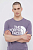 foto футболка the north face чоловічий колір фіолетовий з принтом