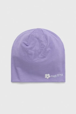 Podrobnoe foto дитяча шапка broel apollonia колір фіолетовий з тонкого трикотажу