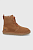 foto замшеві черевики ugg neumel high жіночі колір коричневий на плоскому ходу утеплене