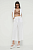 foto штани з домішкою льону love moschino колір білий широке висока посадка