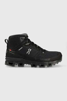 foto черевики on-running cloudrock 2 waterproof чоловічі колір чорний