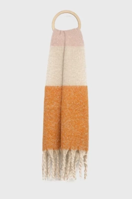 Podrobnoe foto шарф only жіночий колір помаранчевий візерунок