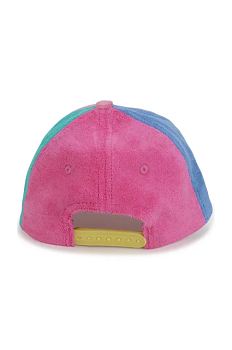 foto дитяча бавовняна шапка marc jacobs колір рожевий однотонна