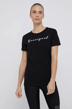 foto бавовняна футболка rossignol колір чорний