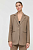 foto піджак з домішкою вовни miss sixty колір коричневий oversize однотонна