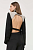 foto вовняний піджак victoria beckham колір чорний без застібки однотонна
