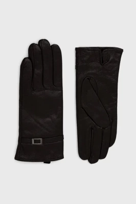 Podrobnoe foto шкіряні рукавички answear lab жіночі колір коричневий