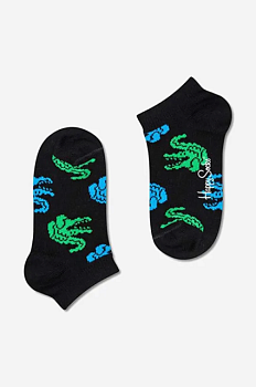 foto дитячі шкарпетки happy socks crocodile low колір чорний
