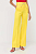 foto штани boss жіночі колір жовтий широке висока посадка