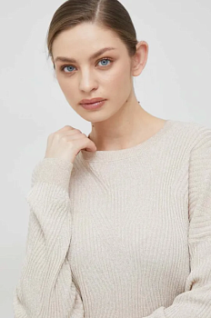 foto светр sisley жіночий колір бежевий легкий