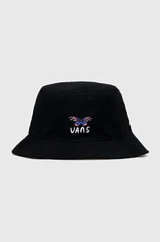 foto бавовняний капелюх vans x ashley колір чорний з бавовни