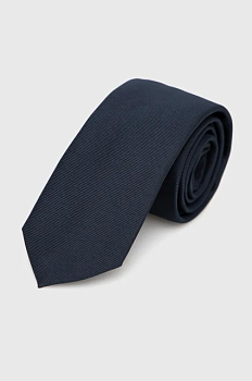 foto шовковий галстук hugo колір синій