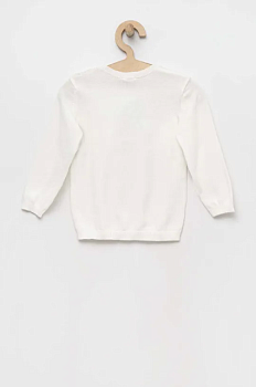 foto бавовняний светр для немовлят united colors of benetton колір білий