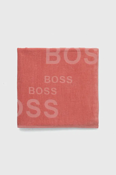 foto бавовняний рушник boss колір рожевий