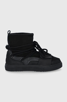 foto шкіряні черевики inuikii space чоловічі колір чорний 50202-050