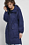 foto пальто medicine жіноче колір синій перехідне oversize
