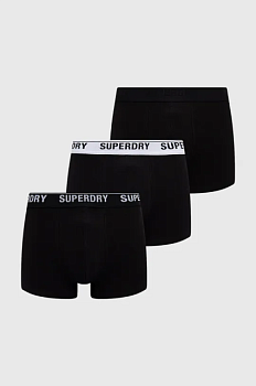 foto боксери superdry чоловічі колір чорний
