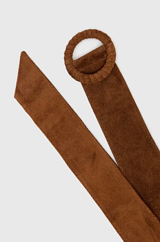 foto замшевий ремінь answear lab жіночий колір коричневий